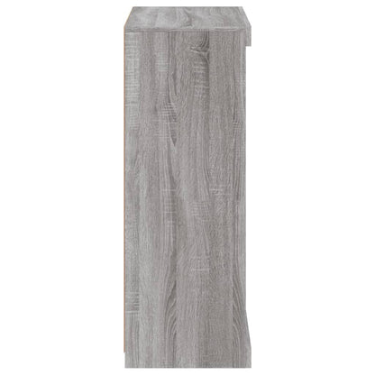 vidaXL Sideboard with LED Lights Grey Sonoma 60.5x37x100 cm