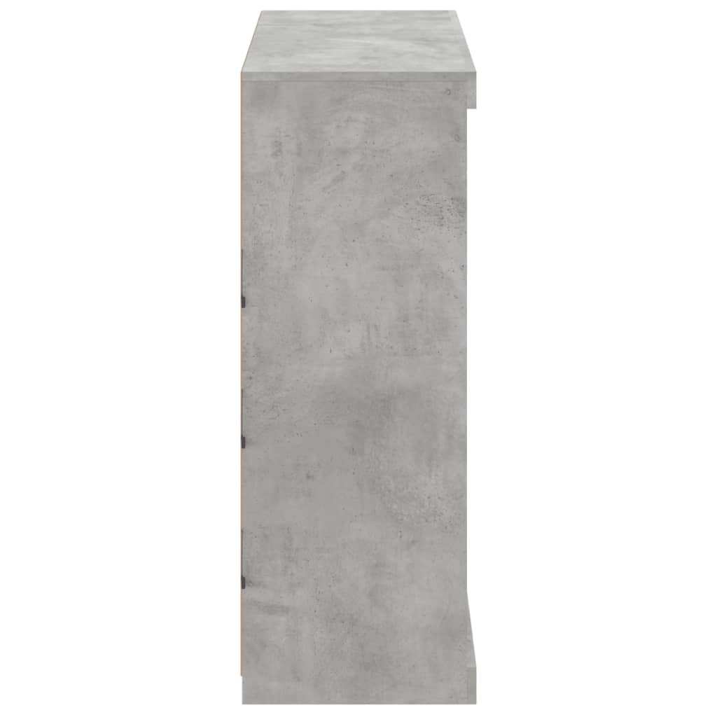 vidaXL Sideboard with LED Lights Concrete Grey 81x37x100 cm