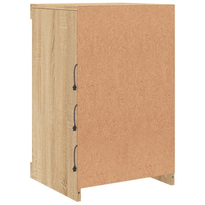 vidaXL Sideboard with LED Lights Sonoma Oak 41x37x67 cm