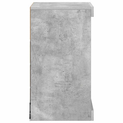 vidaXL Sideboard with LED Lights Concrete Grey 41x37x67 cm