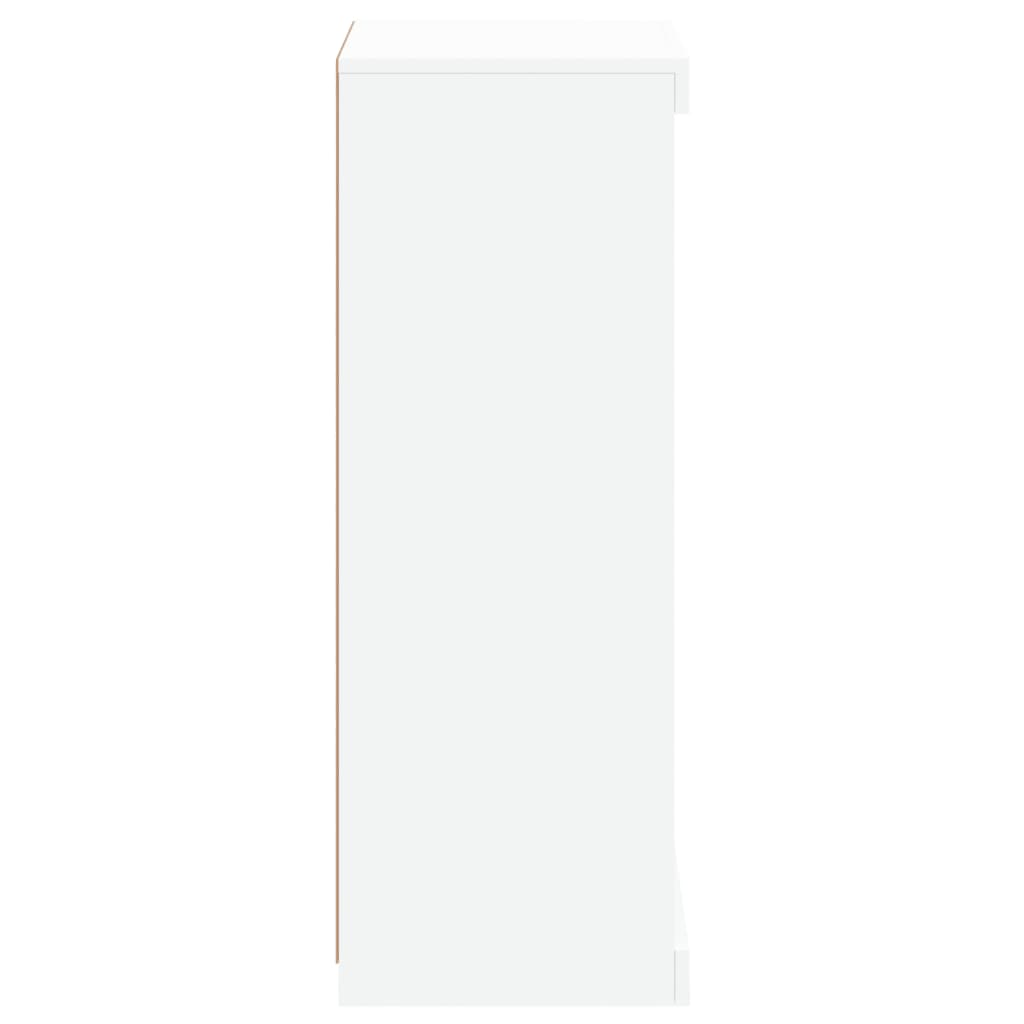 vidaXL Sideboard with LED Lights White 41x37x100 cm