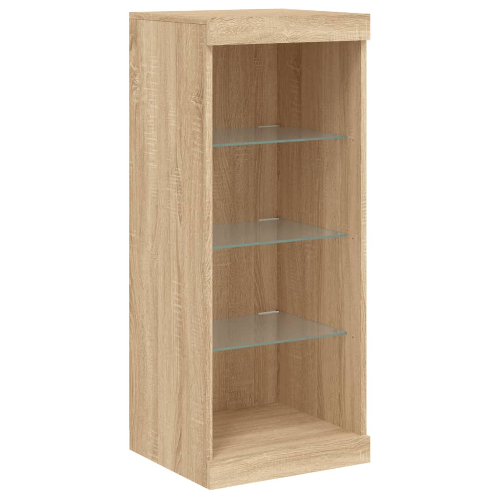vidaXL Sideboard with LED Lights Sonoma Oak 41x37x100 cm