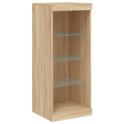 vidaXL Sideboard with LED Lights Sonoma Oak 41x37x100 cm