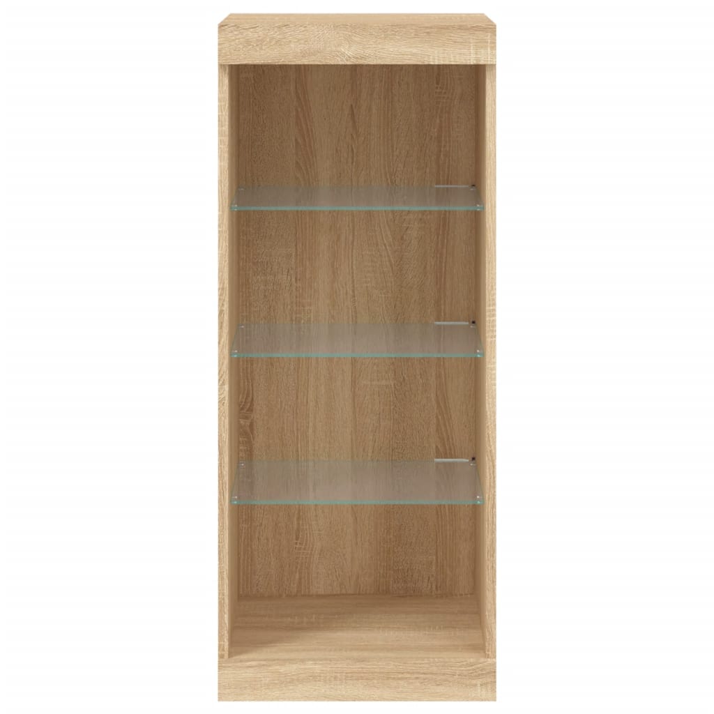 vidaXL Sideboard with LED Lights Sonoma Oak 41x37x100 cm