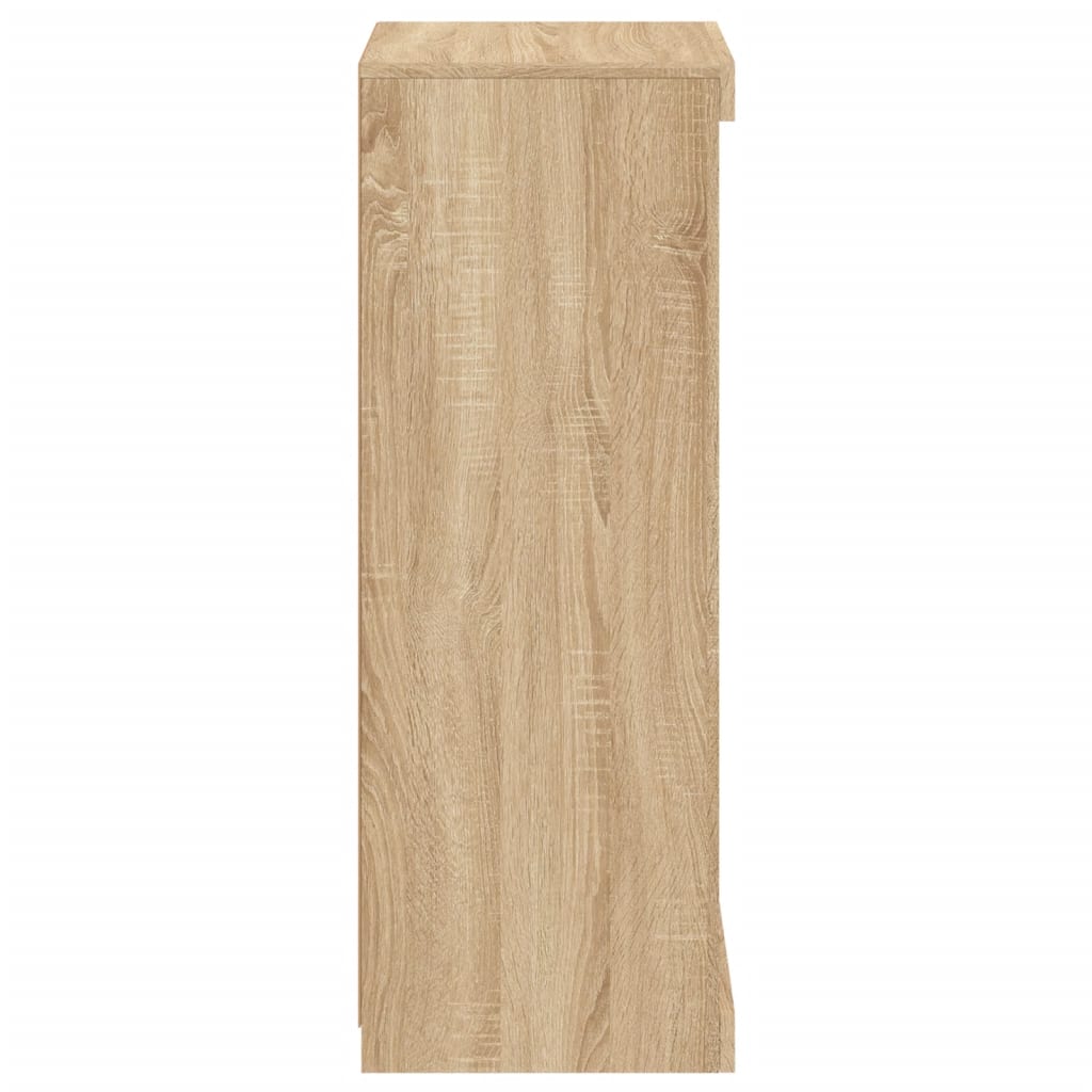 vidaXL Sideboard with LED Lights Sonoma Oak 41x37x100 cm