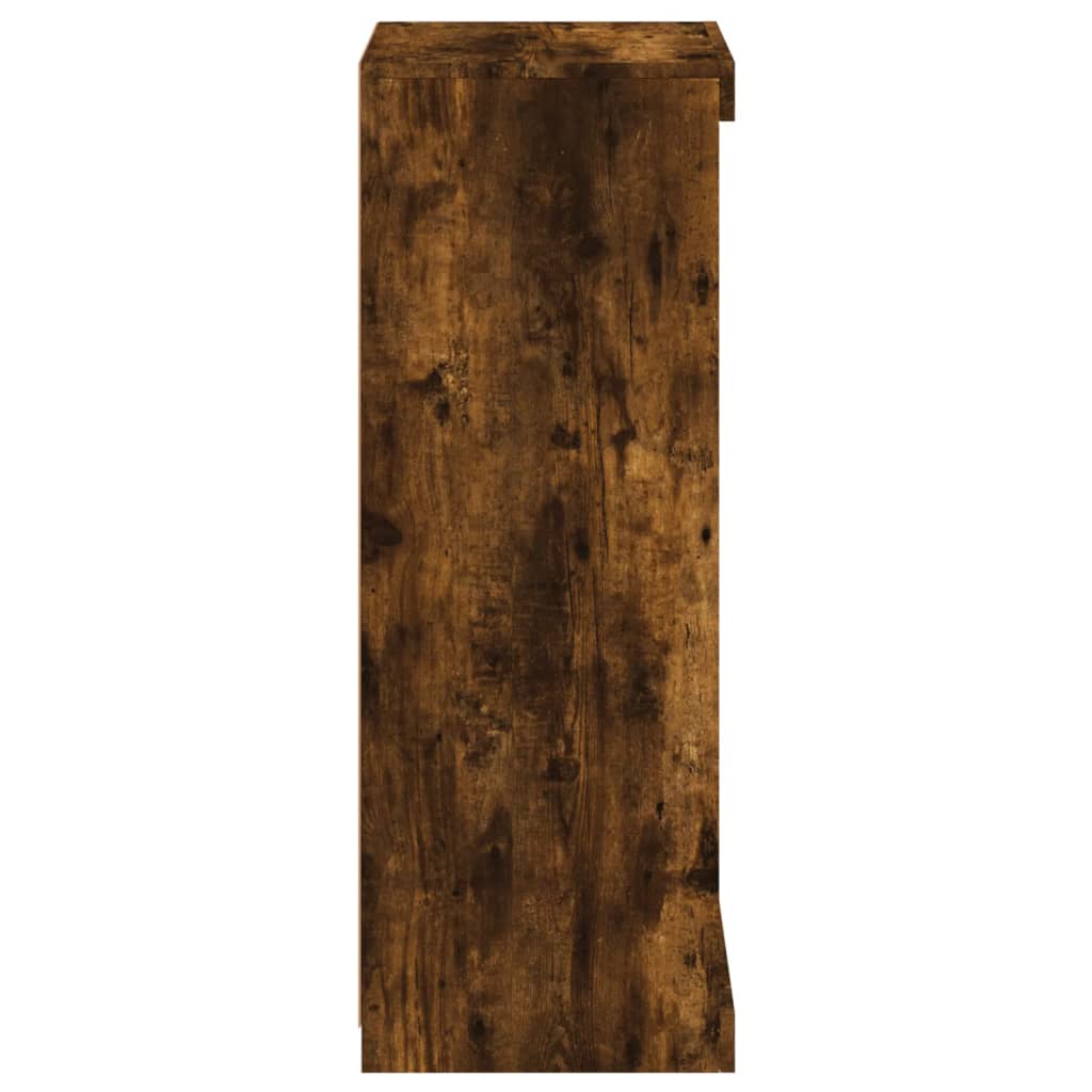 vidaXL Sideboard with LED Lights Smoked Oak 41x37x100 cm