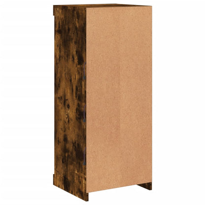 vidaXL Sideboard with LED Lights Smoked Oak 41x37x100 cm