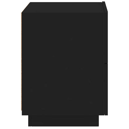 vidaXL Bedside Cabinet | Set of 2 | Black | Engineered wood | Standard