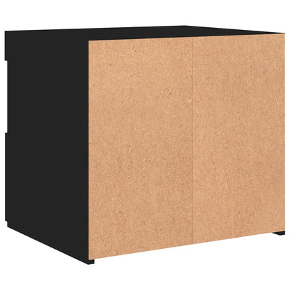 vidaXL Bedside Cabinet | Black | Engineered wood | 50x40x45 cm | Bedside Cabinet