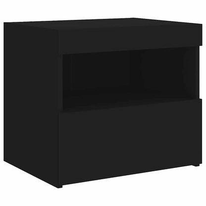 vidaXL Bedside Cabinet | Set of 2 | Black | Engineered wood | Medium