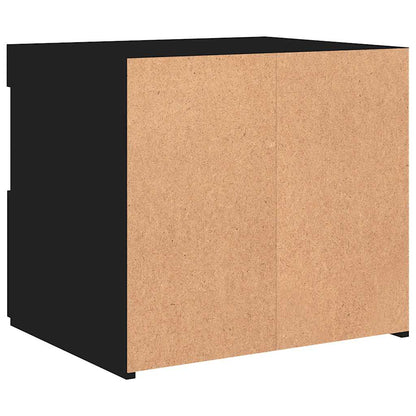 vidaXL Bedside Cabinet | Set of 2 | Black | Engineered wood | Medium