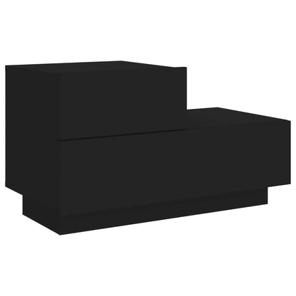 vidaXL Bedside Cabinet | Black | Engineered wood | Bedside Cabinet | Rectangular