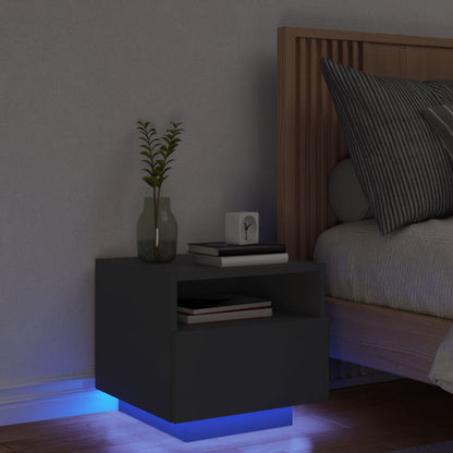 vidaXL Bedside Cabinet | Black | Engineered wood | Compact | Bedside Cabinet