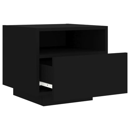 vidaXL Bedside Cabinet | Set of 2 | Black | Engineered wood | Bedside Cabinet