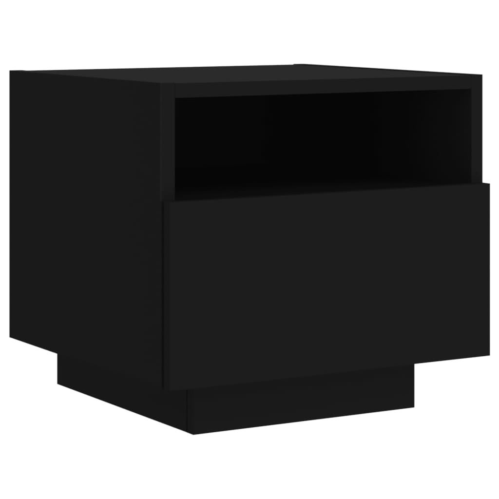 vidaXL Bedside Cabinet | Set of 2 | Black | Engineered wood | Bedside Cabinet