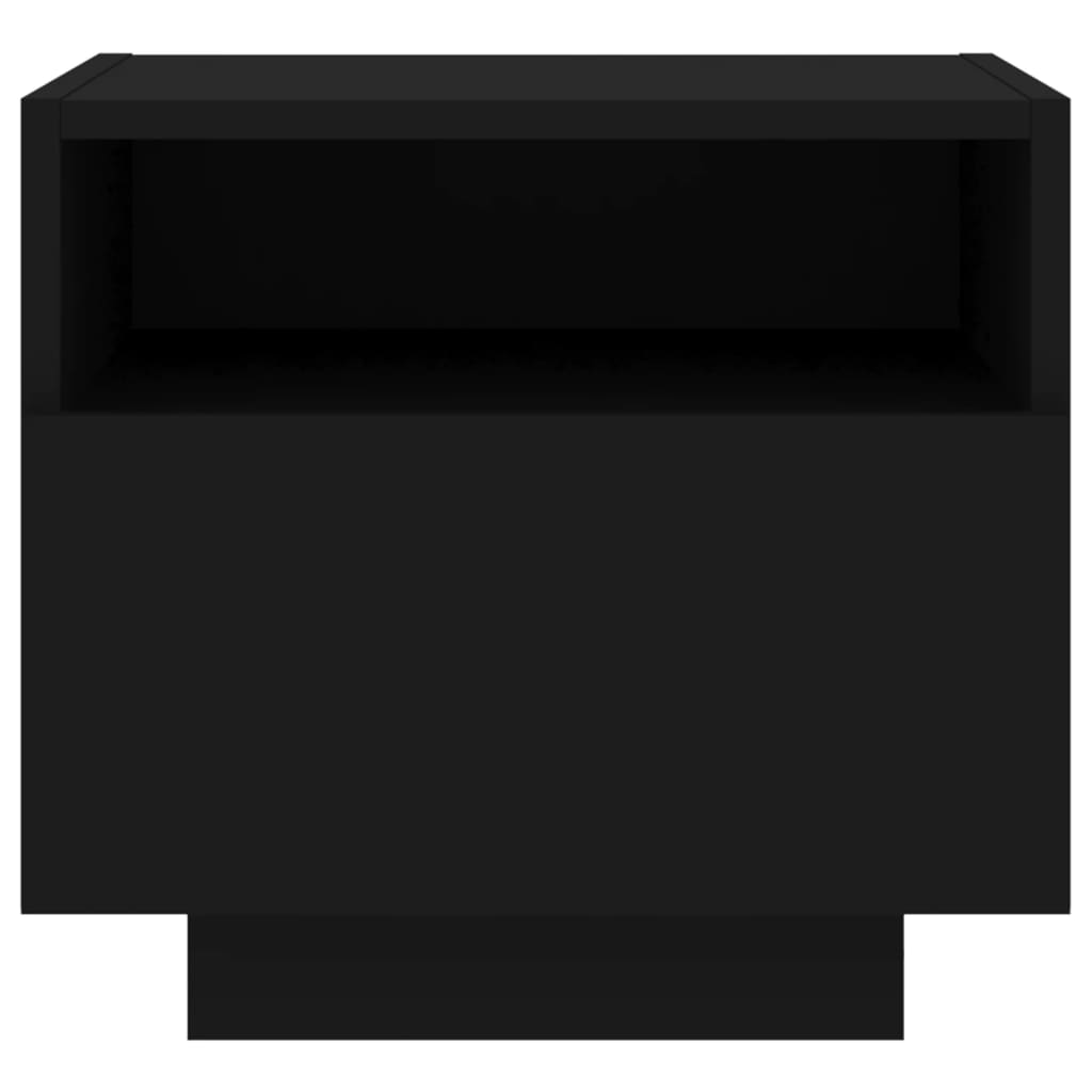 vidaXL Bedside Cabinet | Set of 2 | Black | Engineered wood | Bedside Cabinet