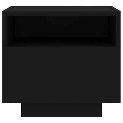 vidaXL Bedside Cabinet | Set of 2 | Black | Engineered wood | Bedside Cabinet