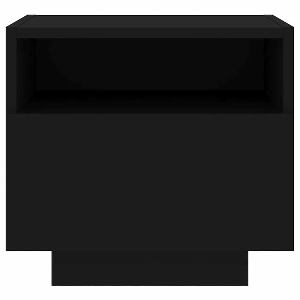 vidaXL Bedside Cabinet | Set of 2 | Black | Engineered wood | Bedside Cabinet