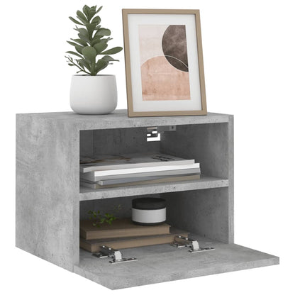 vidaXL TV Wall Cabinets 2 pcs Concrete Grey 40x30x30 cm Engineered Wood