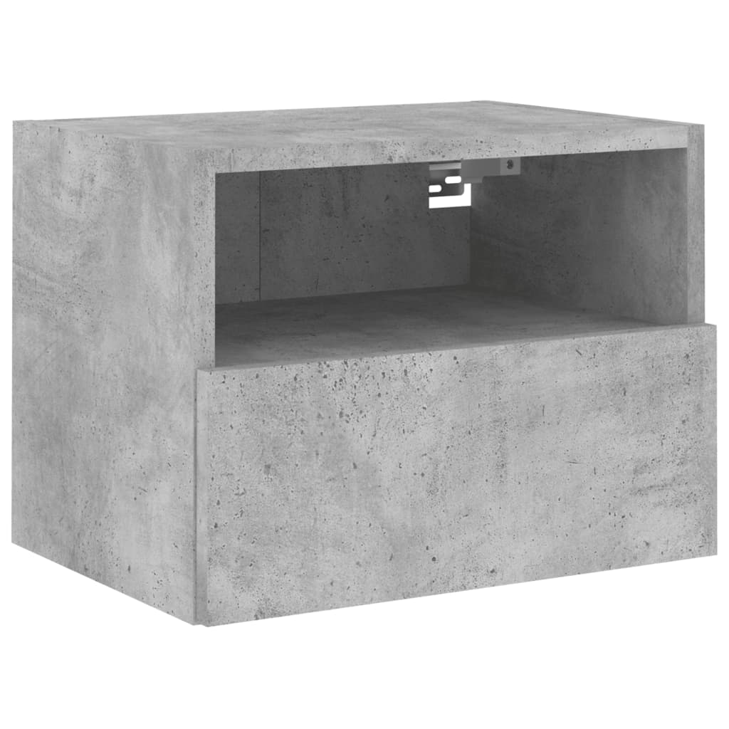 vidaXL TV Wall Cabinets 2 pcs Concrete Grey 40x30x30 cm Engineered Wood