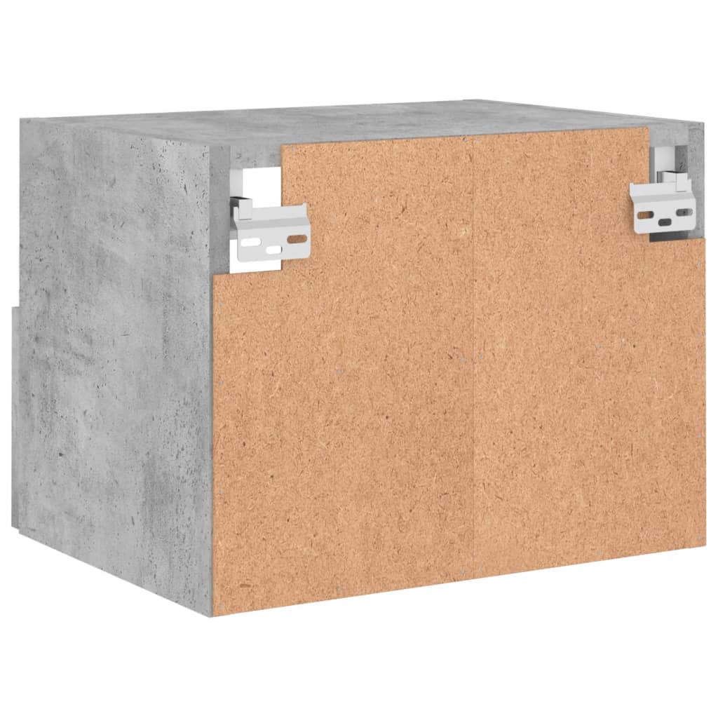 vidaXL TV Wall Cabinets 2 pcs Concrete Grey 40x30x30 cm Engineered Wood