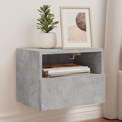vidaXL TV Wall Cabinets 2 pcs Concrete Grey 40x30x30 cm Engineered Wood