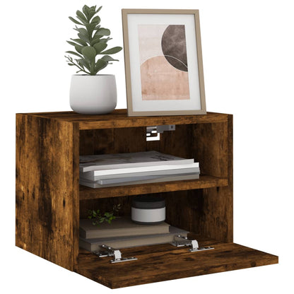 vidaXL TV Wall Cabinets 2 pcs Smoked Oak 40x30x30 cm Engineered Wood