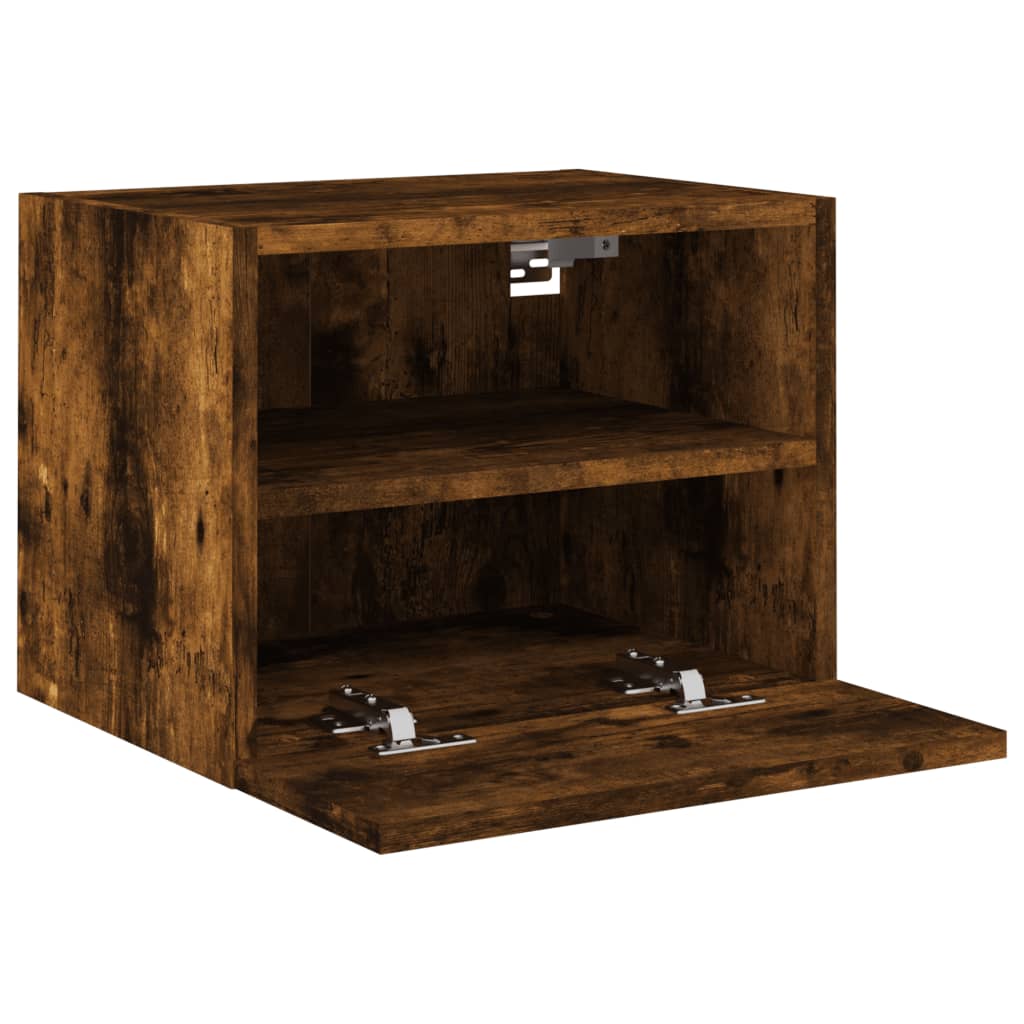 vidaXL TV Wall Cabinets 2 pcs Smoked Oak 40x30x30 cm Engineered Wood
