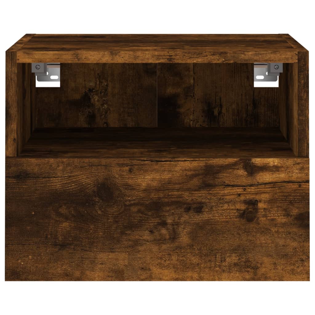 vidaXL TV Wall Cabinets 2 pcs Smoked Oak 40x30x30 cm Engineered Wood