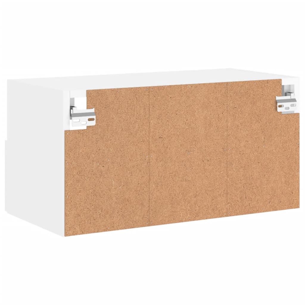 vidaXL TV Wall Cabinet White 60x30x30 cm Engineered Wood