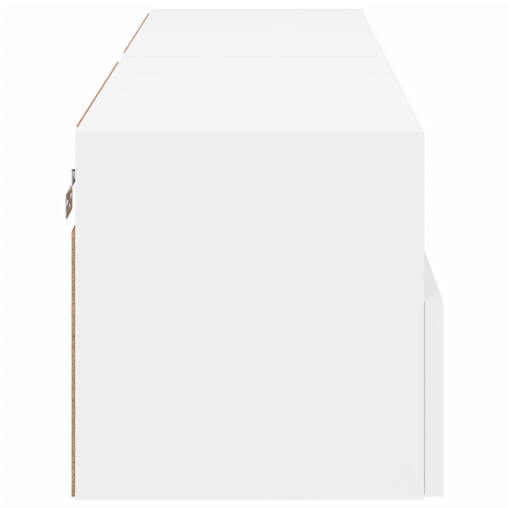 vidaXL TV Wall Cabinets 2 pcs White 60x30x30 cm Engineered Wood