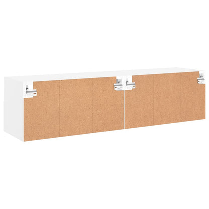 vidaXL TV Wall Cabinets 2 pcs White 60x30x30 cm Engineered Wood