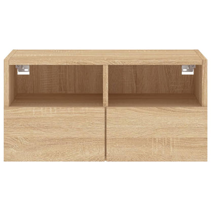 vidaXL TV Wall Cabinet Sonoma Oak 60x30x30 cm Engineered Wood