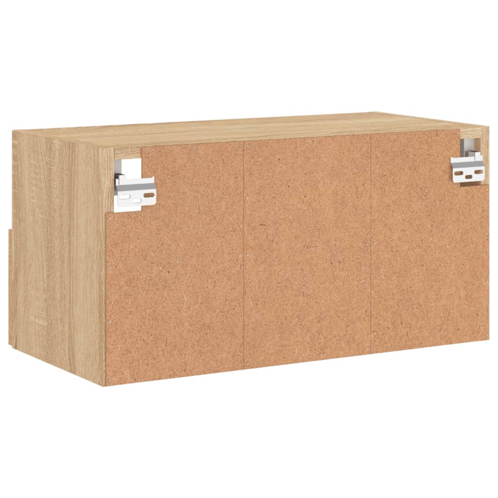 vidaXL TV Wall Cabinet Sonoma Oak 60x30x30 cm Engineered Wood