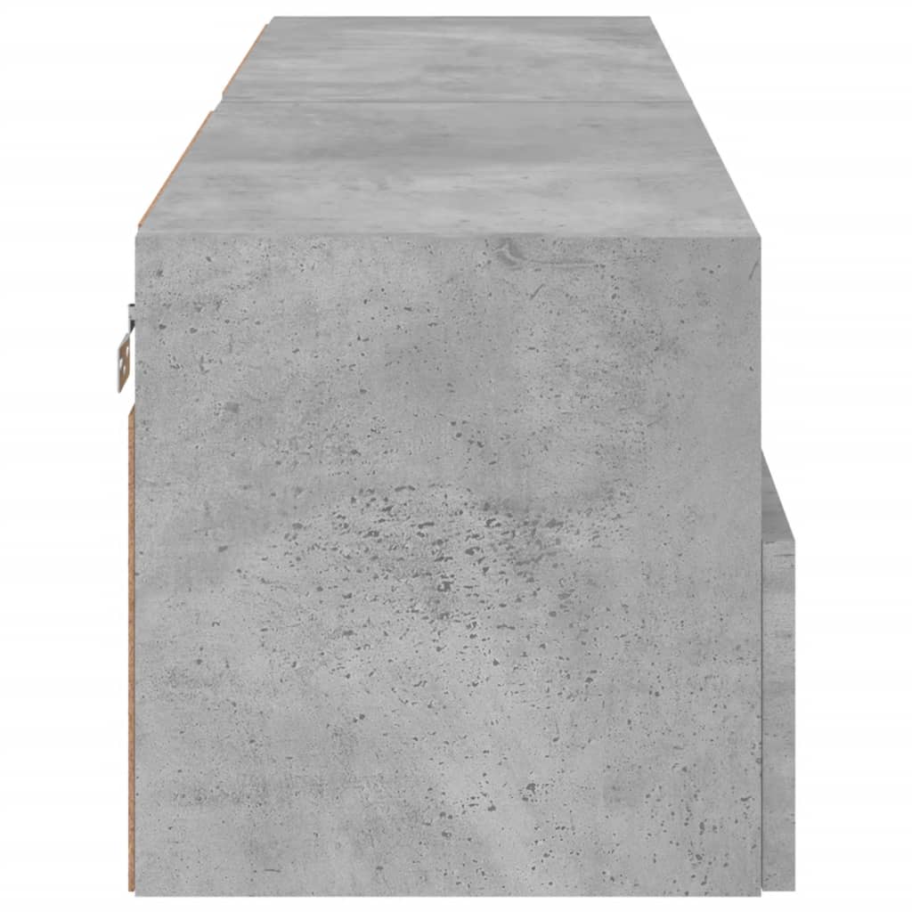 vidaXL TV Wall Cabinets 2 pcs Concrete Grey 60x30x30 cm Engineered Wood