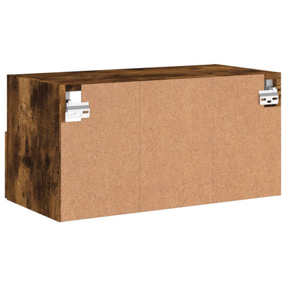 vidaXL TV Wall Cabinet Smoked Oak 60x30x30 cm Engineered Wood