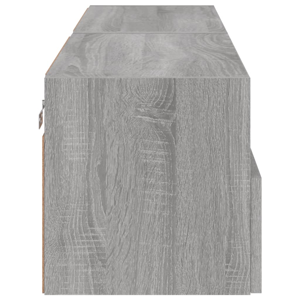 vidaXL TV Wall Cabinets 2 pcs Grey Sonoma 60x30x30 cm Engineered Wood