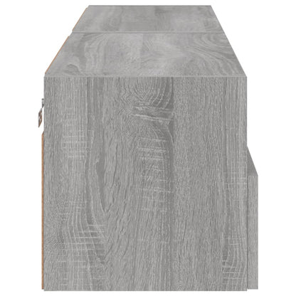 vidaXL TV Wall Cabinets 2 pcs Grey Sonoma 60x30x30 cm Engineered Wood
