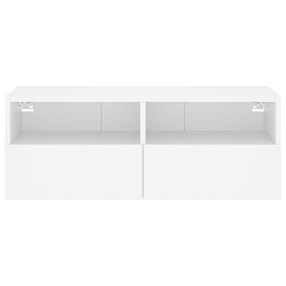 vidaXL TV Wall Cabinet White 80x30x30 cm Engineered Wood