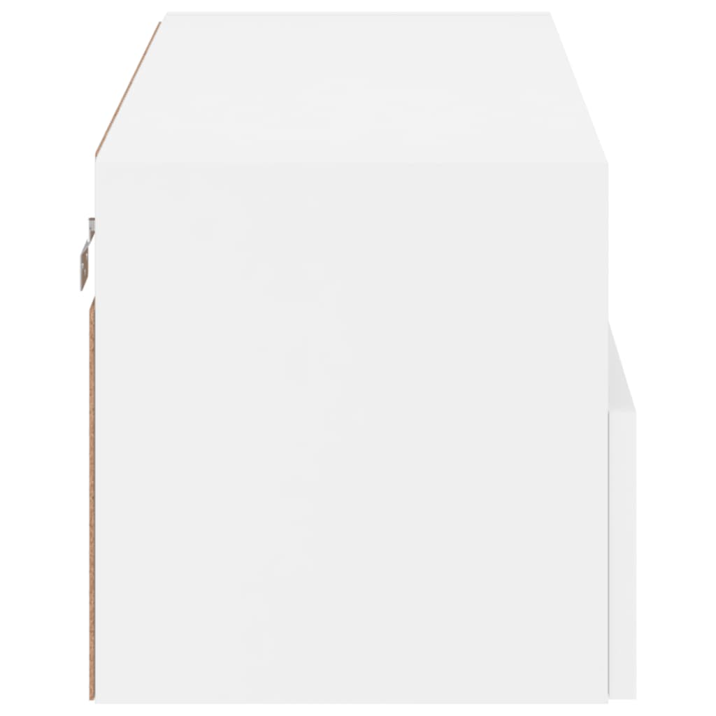 vidaXL TV Wall Cabinet White 80x30x30 cm Engineered Wood