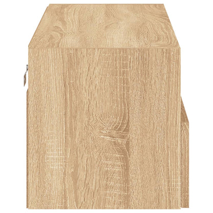 vidaXL TV Wall Cabinet Sonoma Oak 80x30x30 cm Engineered Wood