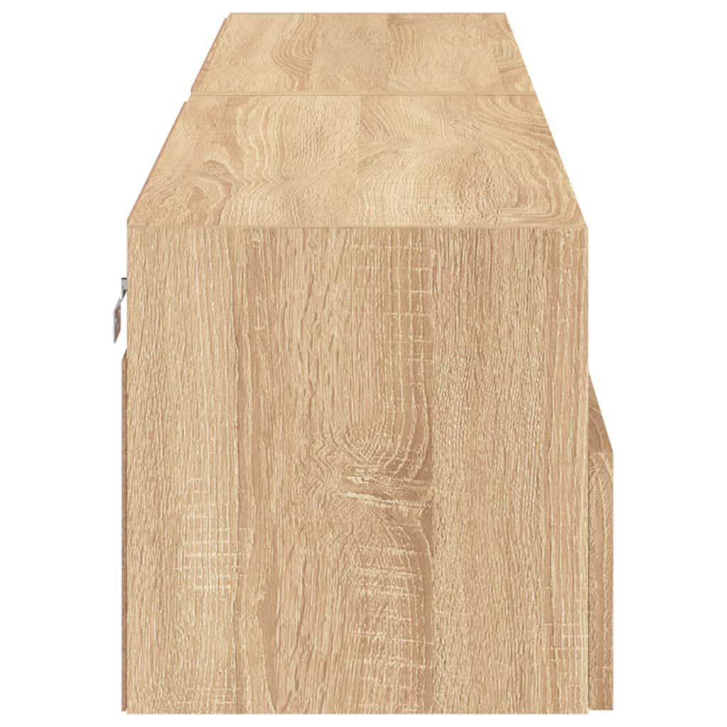 vidaXL TV Wall Cabinets 2 pcs Sonoma Oak 80x30x30 cm Engineered Wood