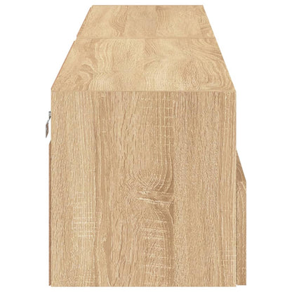 vidaXL TV Wall Cabinets 2 pcs Sonoma Oak 80x30x30 cm Engineered Wood