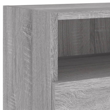 vidaXL TV Wall Cabinet Grey Sonoma 80x30x30 cm Engineered Wood