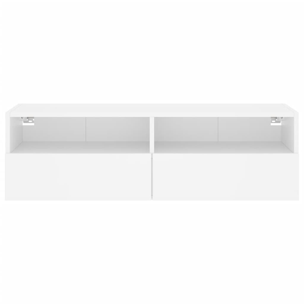 vidaXL TV Wall Cabinet White 100x30x30 cm Engineered Wood