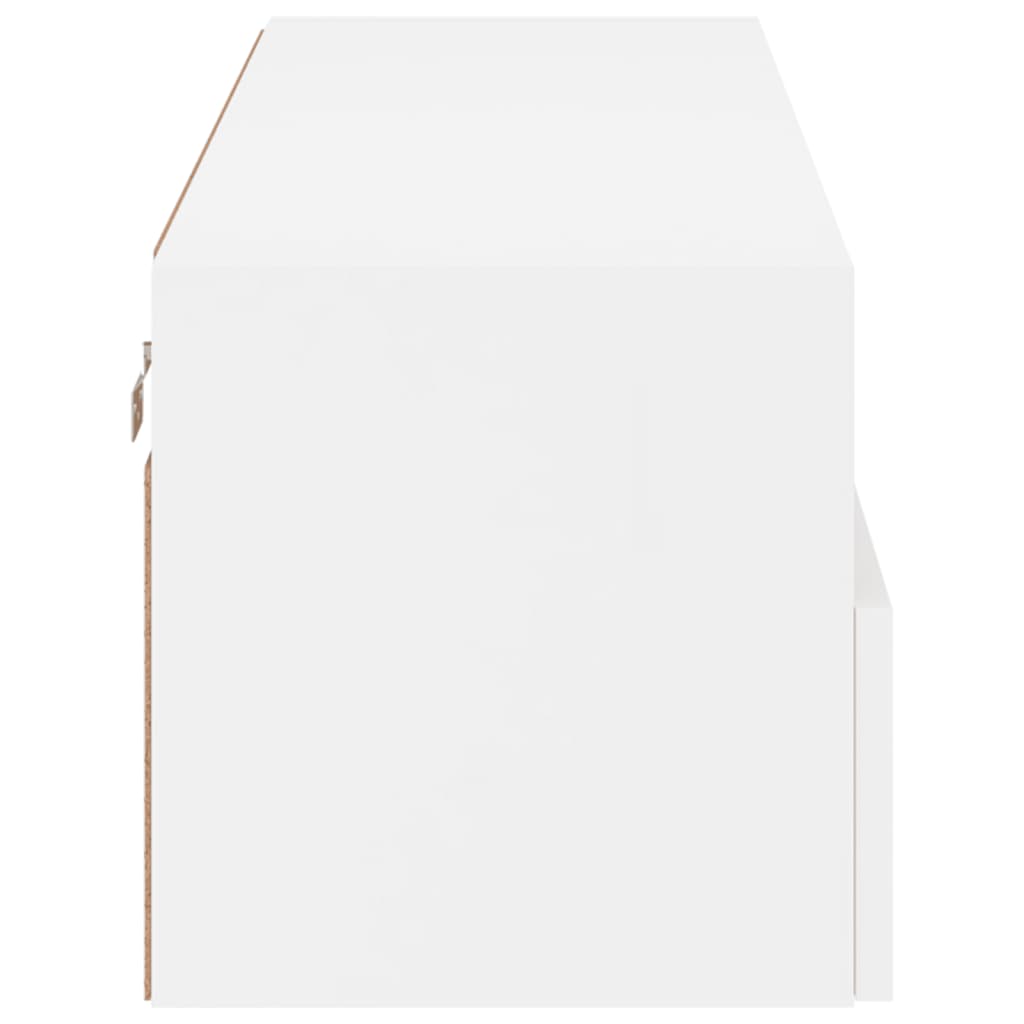 vidaXL TV Wall Cabinet White 100x30x30 cm Engineered Wood