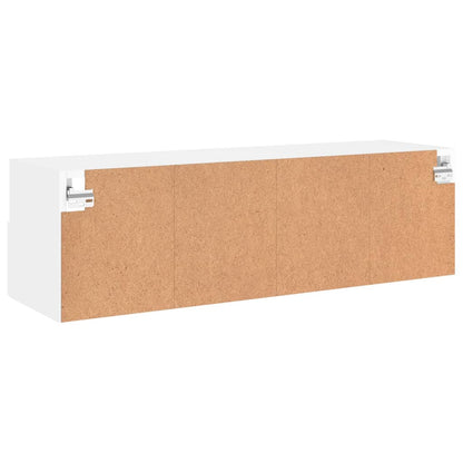 vidaXL TV Wall Cabinet White 100x30x30 cm Engineered Wood
