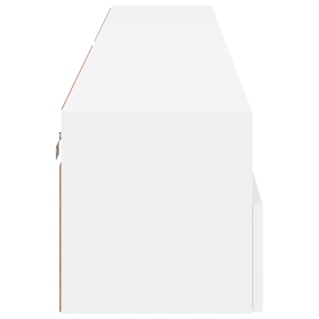 vidaXL TV Wall Cabinets 2 pcs White 100x30x30 cm Engineered Wood
