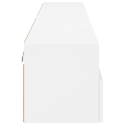 vidaXL TV Wall Cabinets 2 pcs White 100x30x30 cm Engineered Wood