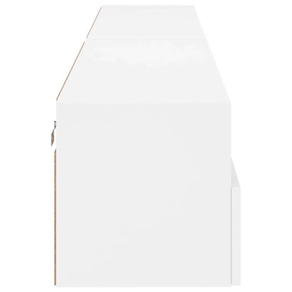 vidaXL TV Wall Cabinets 2 pcs White 100x30x30 cm Engineered Wood